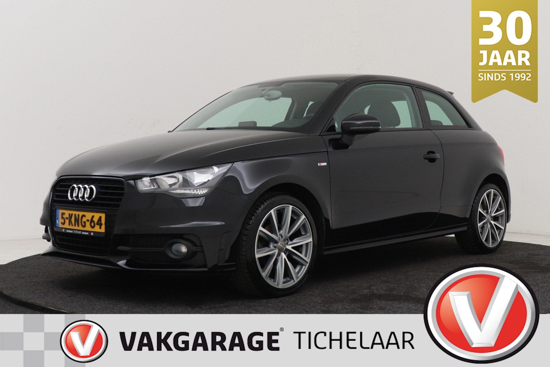 Audi A1 1.2 TFSI Admired S-line | Org NL | 93.000 KM! | Airc, Voorwielaandrijving, Zwart, 4 cilinders, 4 stoelen