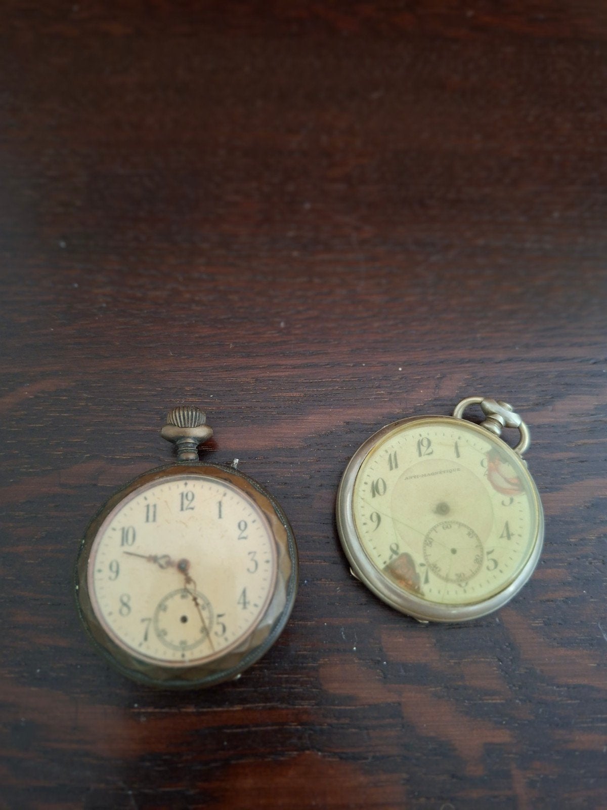 Antieke zakhorloges - Twee stuks, Overige merken, Overige materialen, Zakhorloge, Ophalen of Verzenden