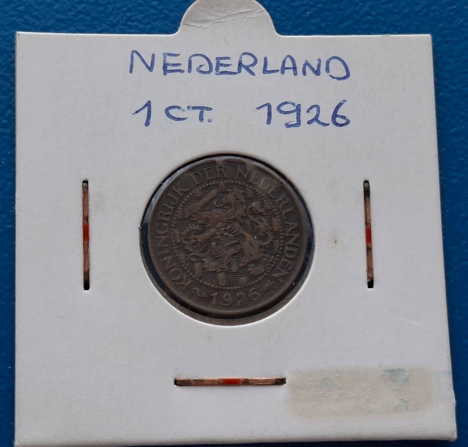 Nederland 1 cent 1926 - Wilhelmina*, Postzegels en Munten, Munten | Nederland, Verzenden, Koningin Wilhelmina, 1 cent, Losse munt
