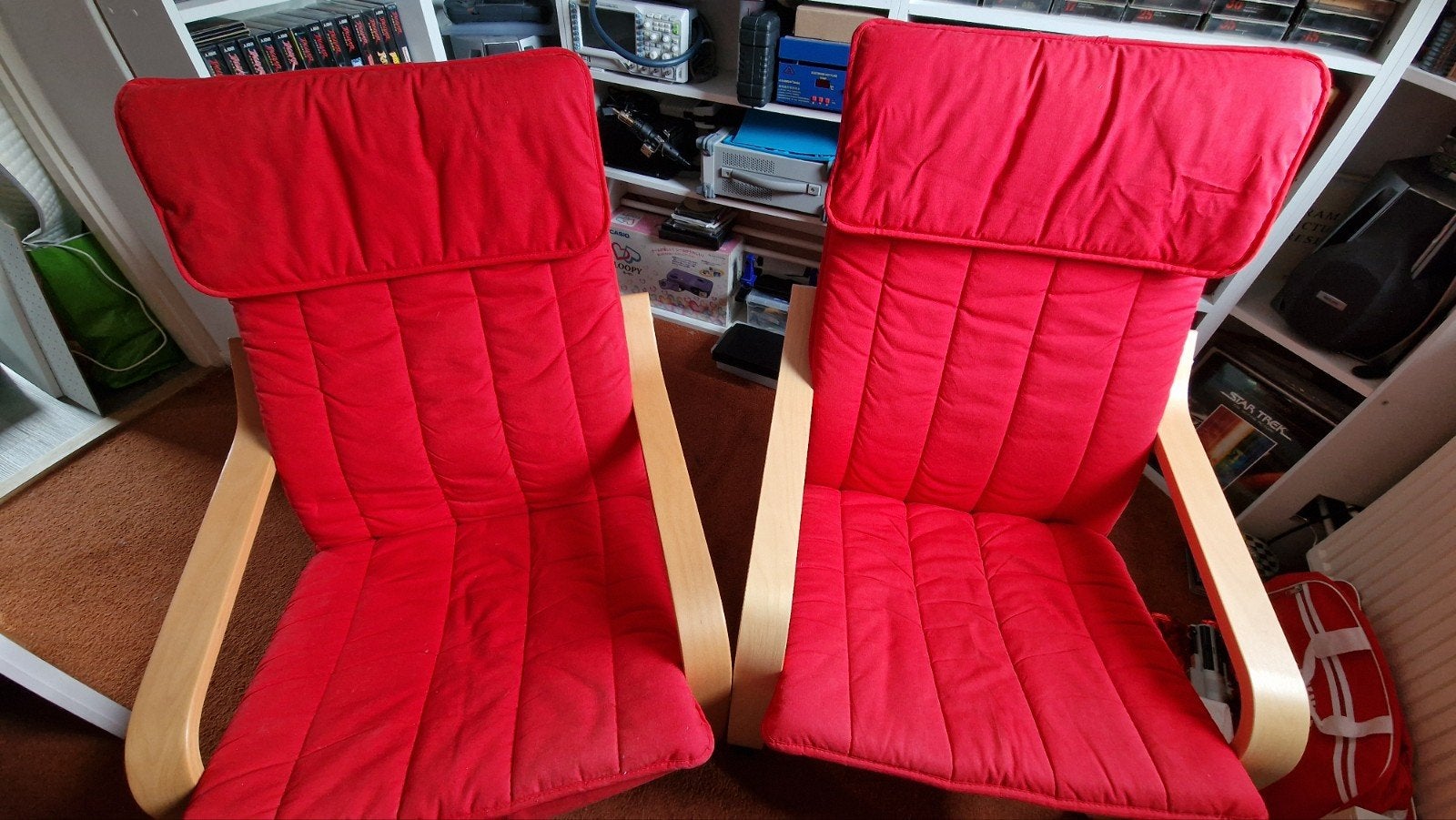 Poang stoelen., Huis en Inrichting, Stoelen, Ophalen, Modern, Comfortabel, Gebruikt, Twee