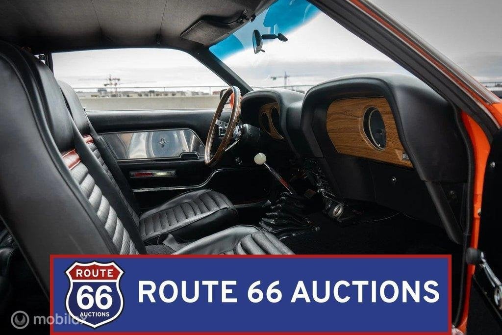 Ford Mustang Mach 1 | 1969 | Route 66 Auctions, Auto's, Overige carrosserieën, Zwart, Bedrijf, Handgeschakeld