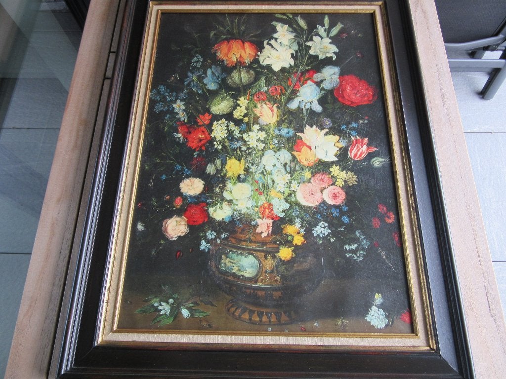 schilderij(replica) Brueghel de Oude, Ophalen, Klassiek, Handgeschilderd, Bloemen