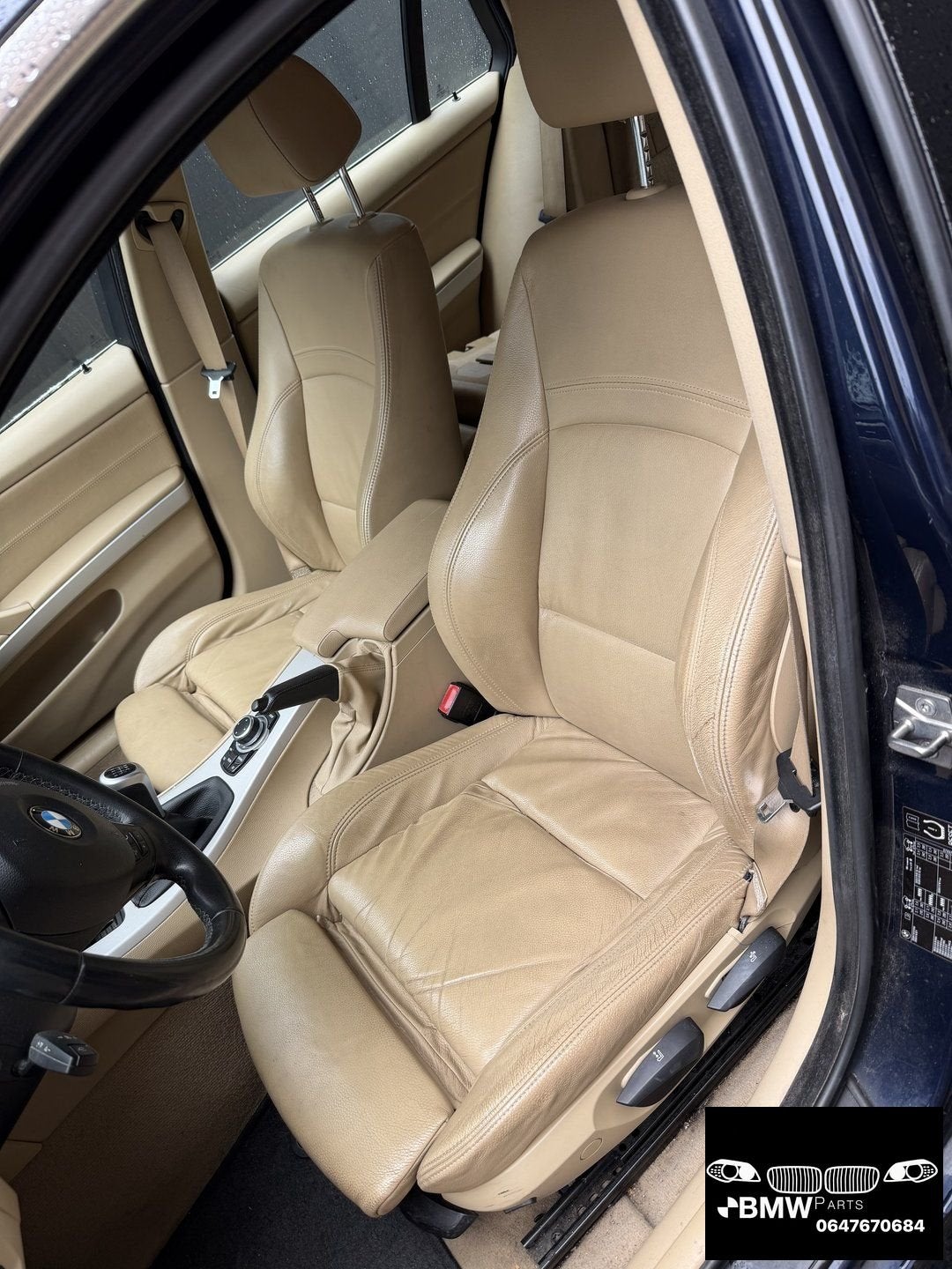 Interieur crème leer sport sportstoelen Bmw 3-Serie E91 E90, Auto-onderdelen, Gebruikt, -, Ophalen of Verzenden, -