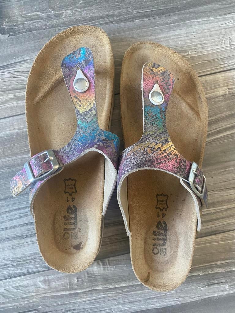 Bio life slippers maat 41 te koop. Echt leer., Kleding | Dames, Schoenen, Ophalen of Verzenden, Zo goed als nieuw, Overige kleuren
