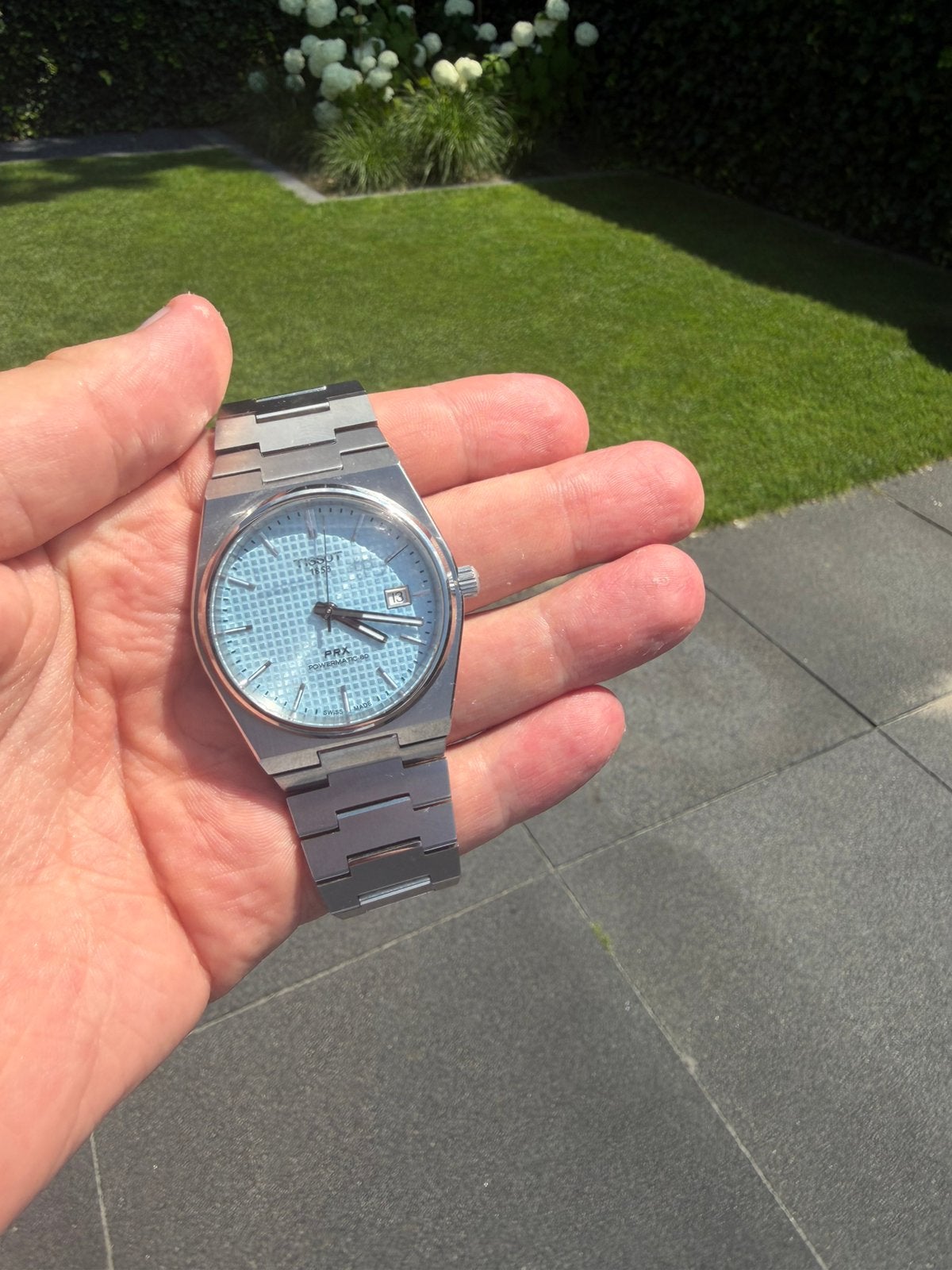 Tissot PRX 80 Iceblue, blauw, Sieraden, Tassen en Uiterlijk, Overige merken, Staal, Staal, Polshorloge