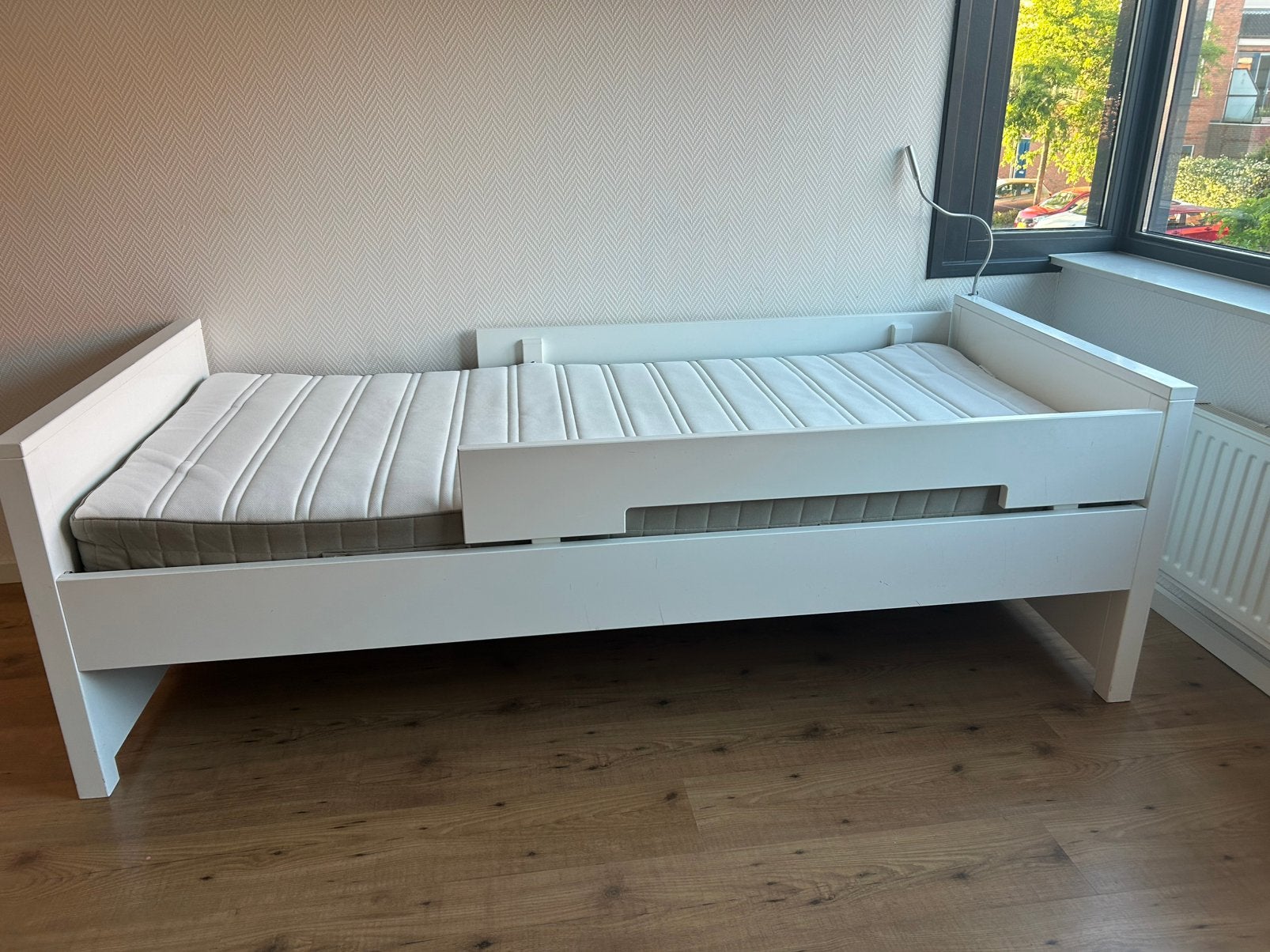 Bopita kwaliteits bed 90x200 cm wit, Ophalen, Gebruikt, 180 cm of meer, 85 tot 100 cm