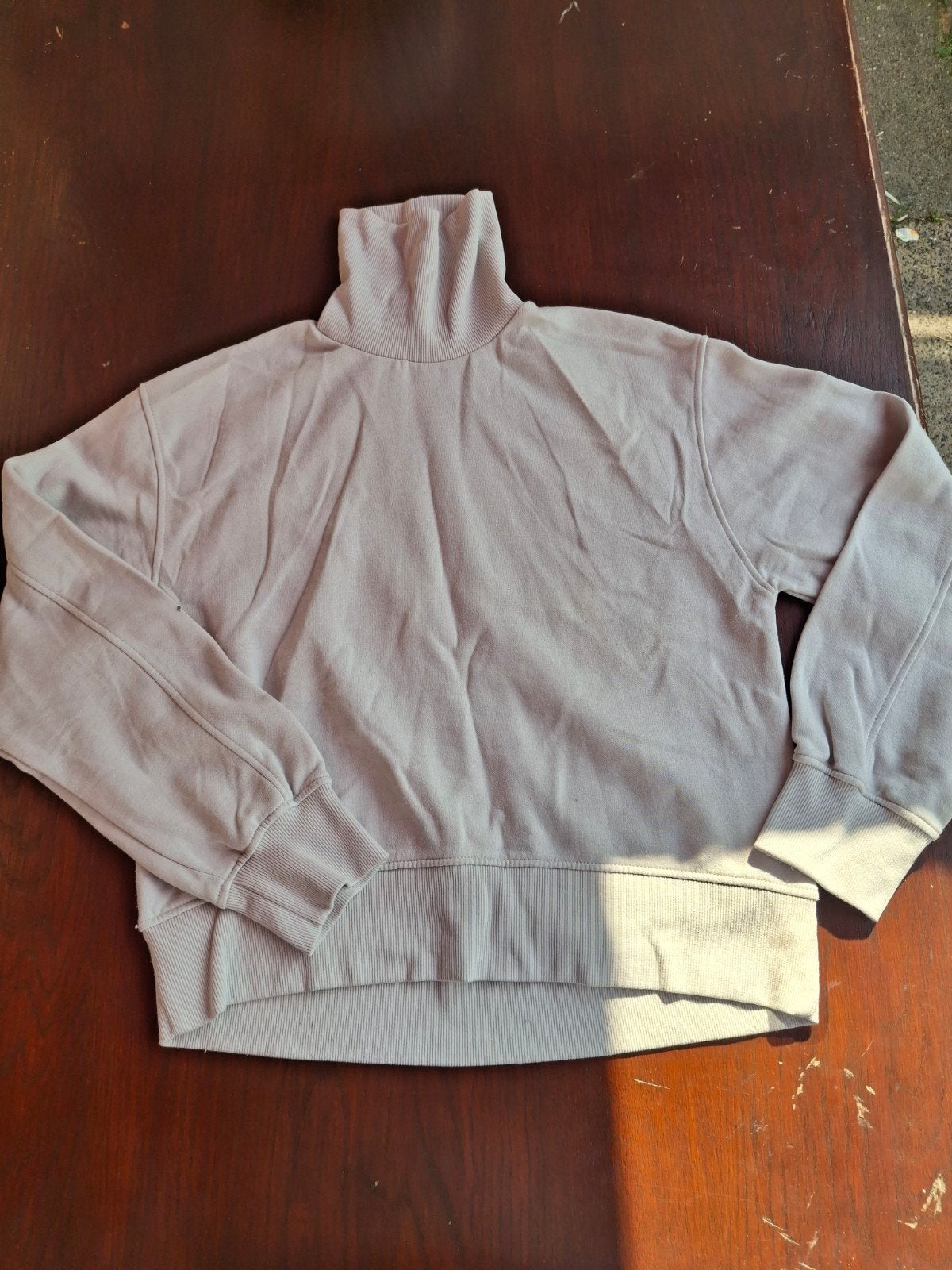 ZARA Lichtgrijze Basic Sweater - Maat S, ZARA, Ophalen of Verzenden, Maat 36 (S), Grijs