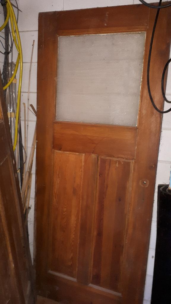 grenen deur, Doe-het-zelf en Verbouw, Deuren en Horren, Ophalen, Gebruikt, 80 tot 100 cm, Binnendeur