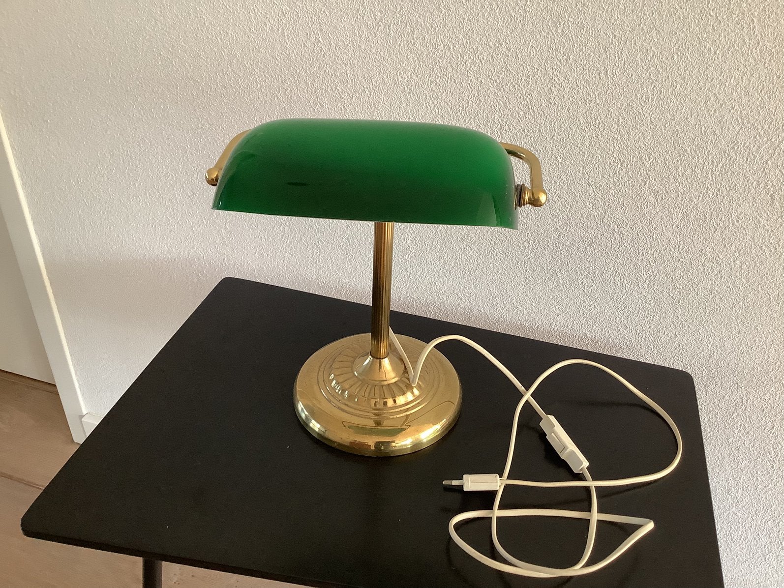 Vintage Ikea jaren 80 notarislamp/bankierslamp, 1 kruk, Ophalen, Zo goed als nieuw, Minder dan 30 cm