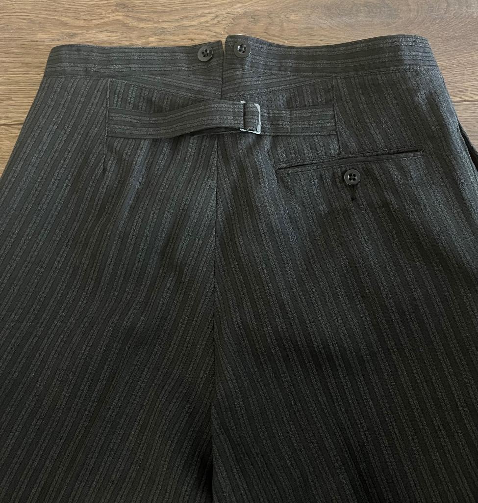 Heren pantalon jaren 40/50, Ophalen of Verzenden, Zo goed als nieuw, Maat 48/50 (M), Grijs