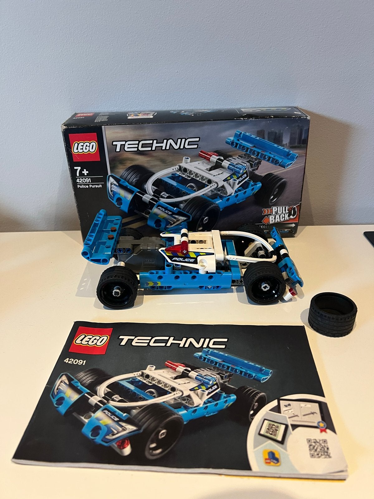 Lego Technic 42091 Politie Achtervolging, Ophalen of Verzenden, Zo goed als nieuw