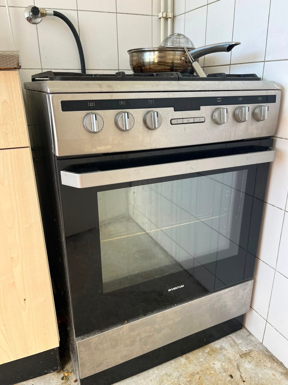 Inventum Vrijstaand Gasfornuis met Oven - Gebruikt, Ophalen, Gebruikt, 60 cm of meer, 4 kookzones