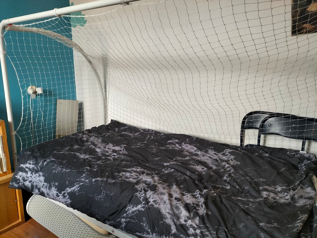 Kinder voetbal bed, Ophalen, Minder dan 140 cm, 85 tot 100 cm, Matras