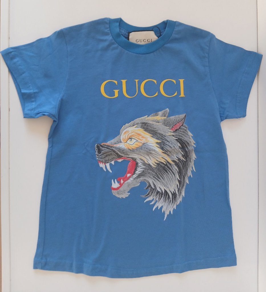 Gucci T-shirt met wolf print 152 Nieuw, Verzenden, Gucci, Nieuw, Shirt of Longsleeve