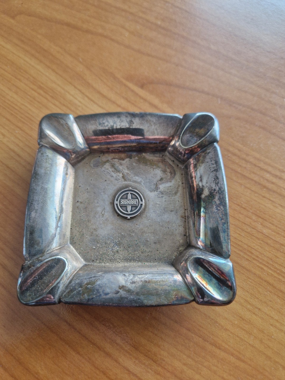 Vintage Signaal Asbak - Verzilverd, Ophalen of Verzenden, Gebruikt, Asbak