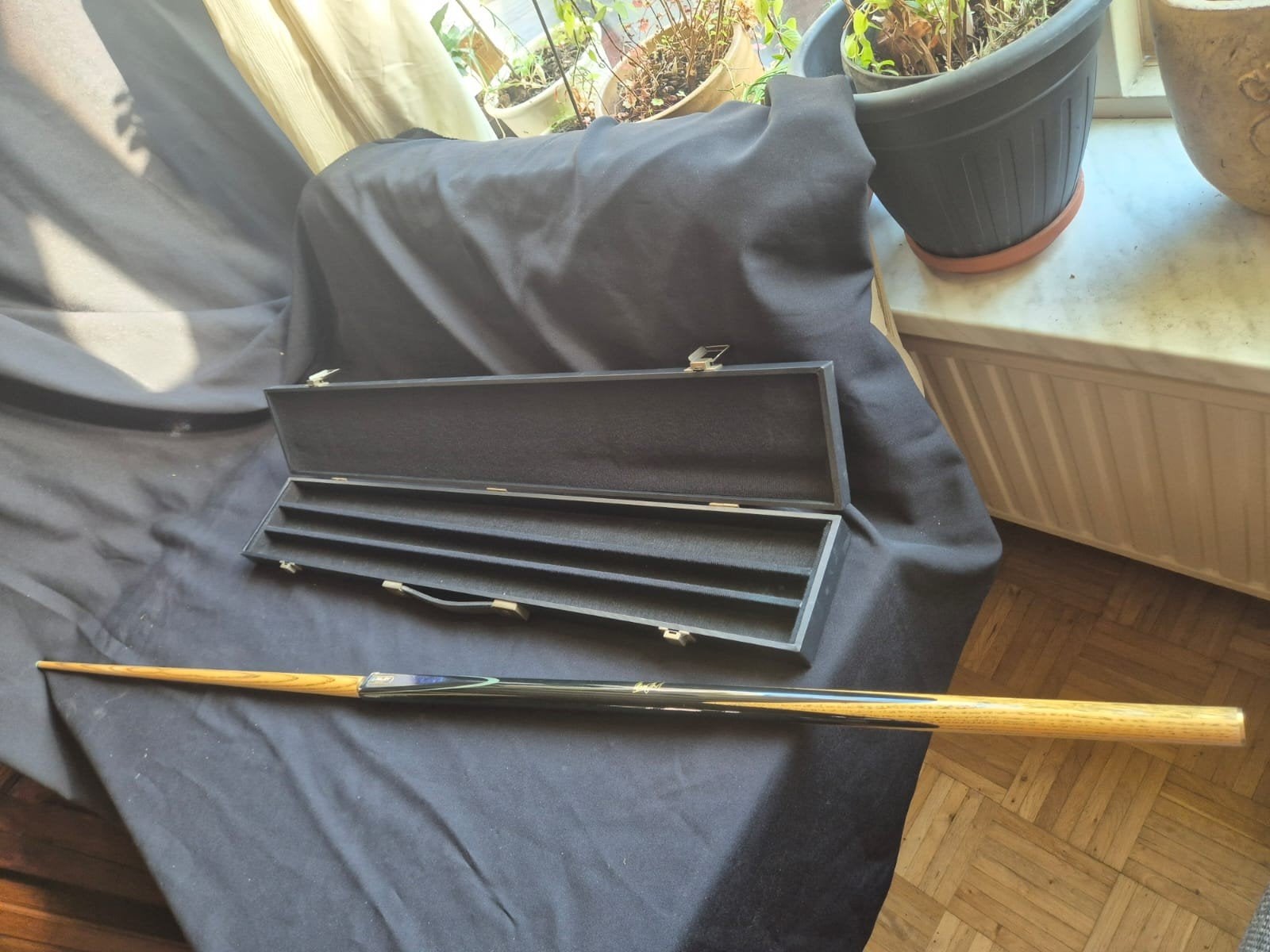 Riley Snookerkeu met koffer - Zo goed als nieuw, Sport en Fitness, Ophalen of Verzenden, Zo goed als nieuw, Keu of Ballen