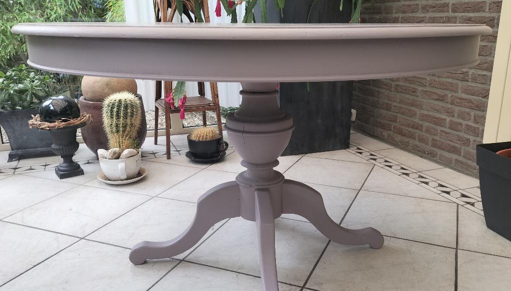 tafel rond, Huis en Inrichting, Tafels | Eettafels, Ophalen, Gebruikt, Rond, Vier personen