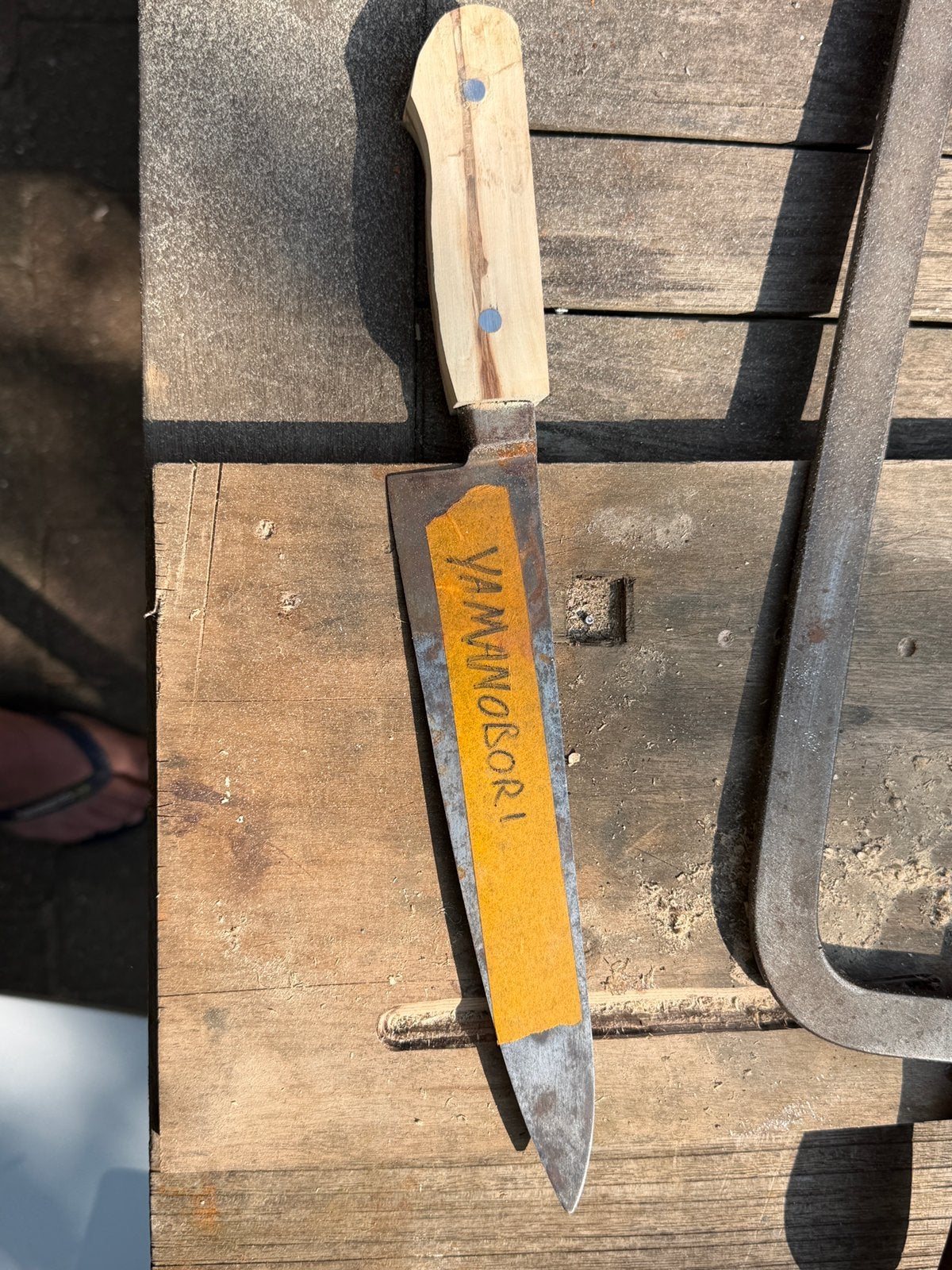 Restauratie van japanse messen, Ophalen