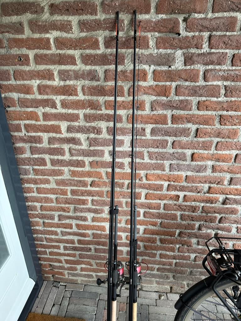 1x Matrix Horizon Heavy Feeder 4.20m met Spro 5500 molens, Watersport en Boten, Hengelsport | Algemeen, Ophalen, Zo goed als nieuw