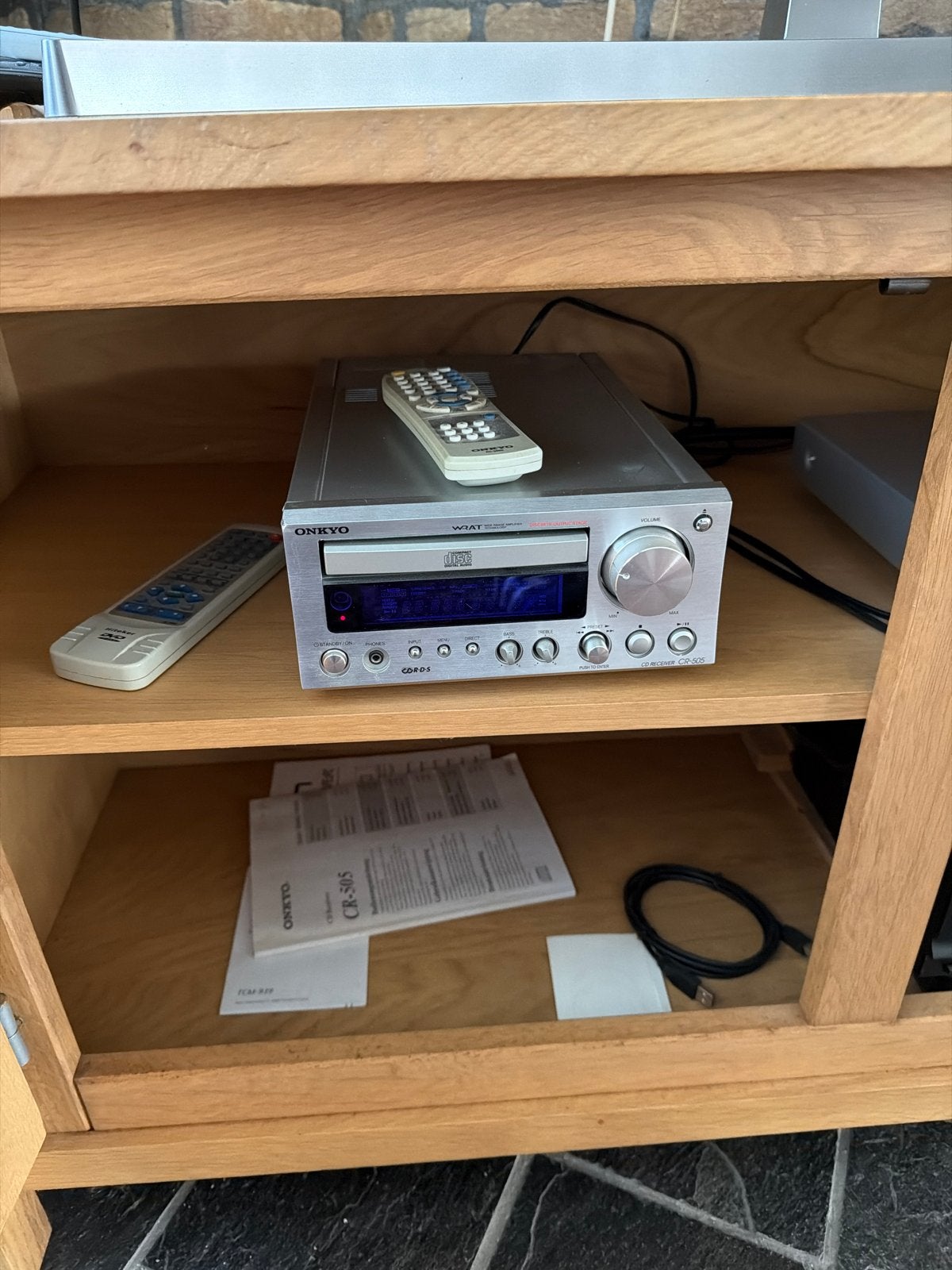Onkyo CR-505 CD Receiver - Compacte Hifi-set, Gebruikt, Microset, Cd-speler, Ophalen
