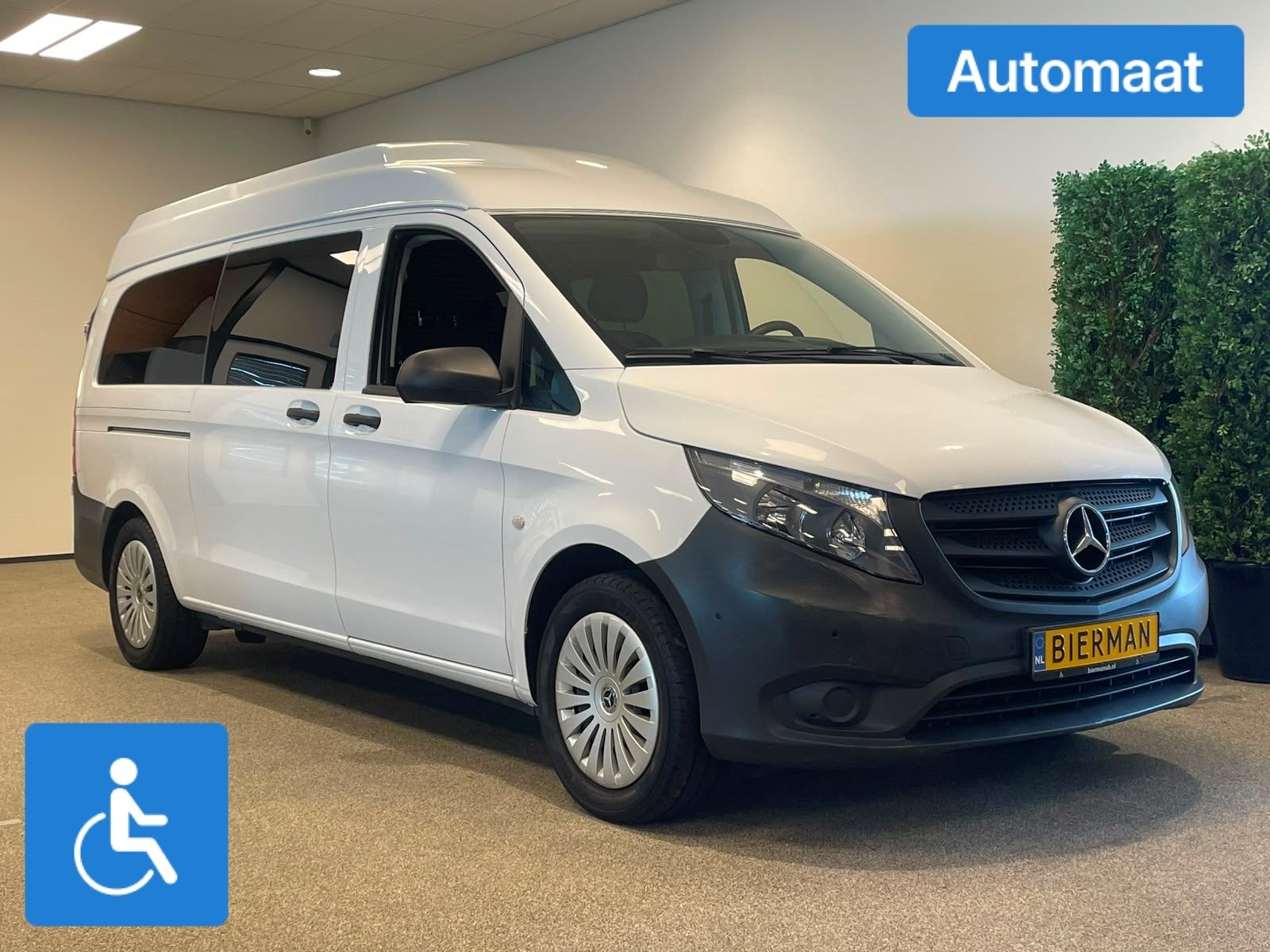 Mercedes-Benz Vito L2H2 Rolstoelbus Automaat Zelfrijder Rols, Automaat, 12 maanden, Gebruikt, Wit