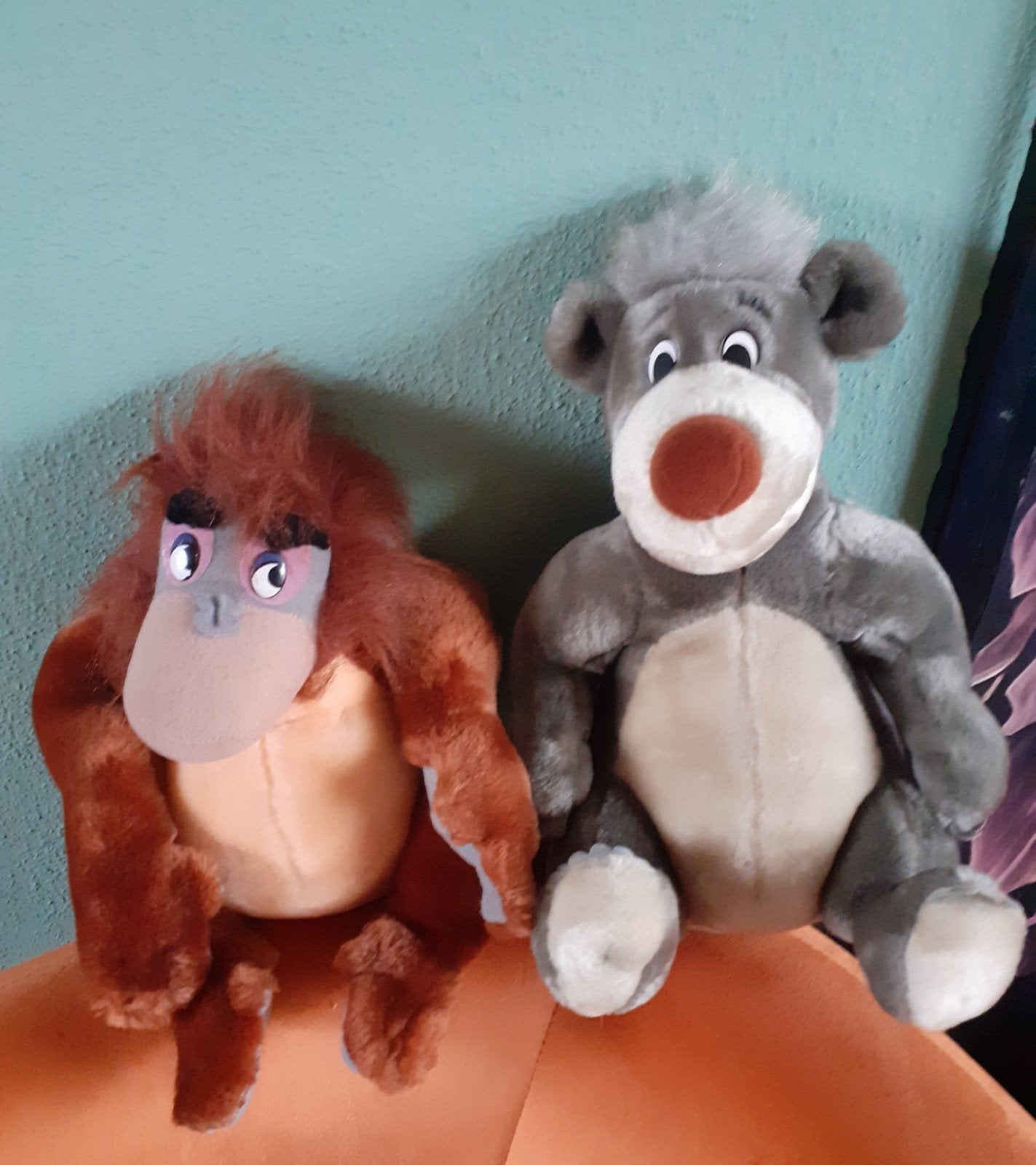 Mattel Jungle book beer en aap 1993, Ophalen of Verzenden, Leeuwenkoning of Jungle Boek, Zo goed als nieuw, Beeldje of Figuurtje