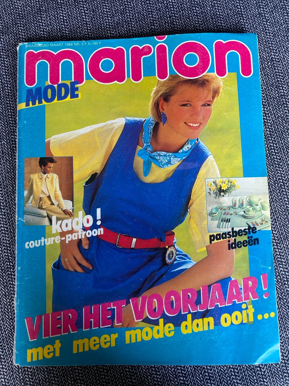 Marion Mode Maart 1984 - Vintage Mode Magazine, Boeken, Ophalen of Verzenden, Gelezen, Damesbladen