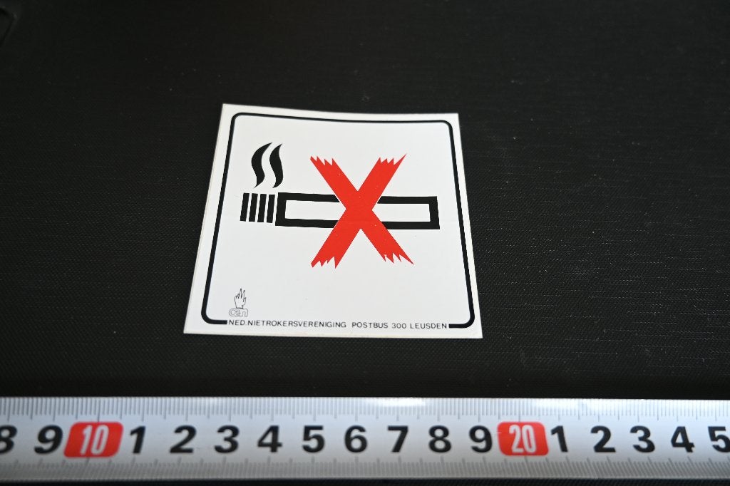 sticker Verboden te roken, Ophalen, Zo goed als nieuw