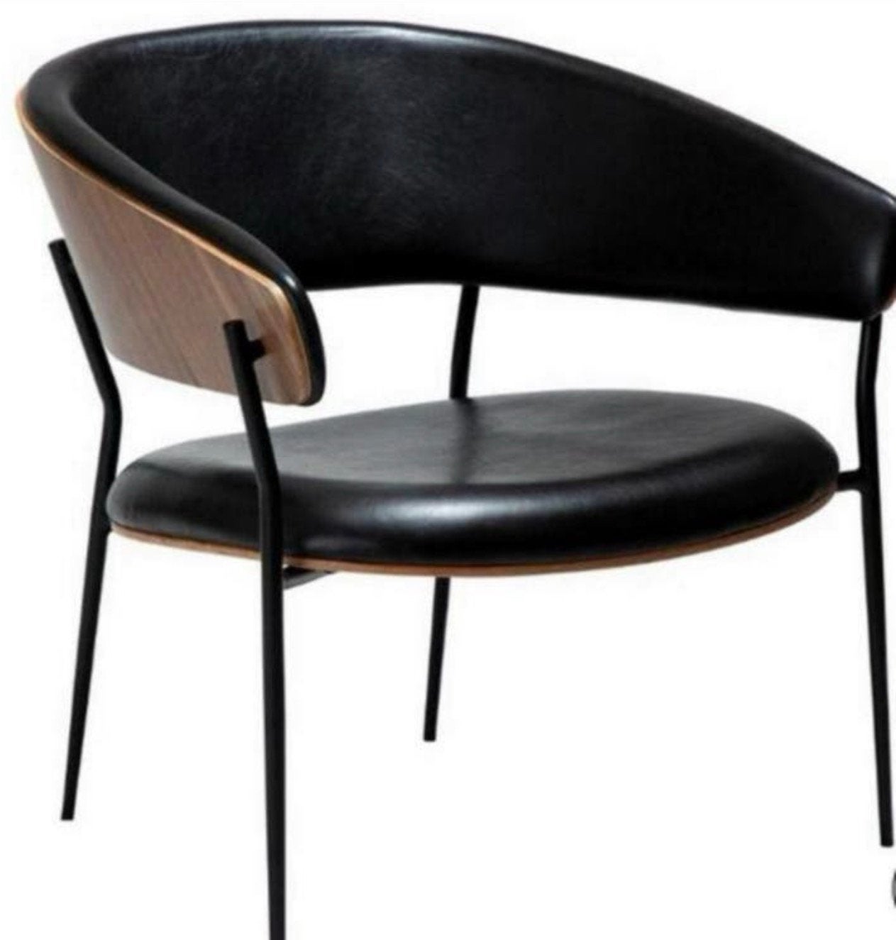 Dan form chair stoel leer fauteuil crib lounge chair leder, Ophalen of Verzenden, Zo goed als nieuw, Leer, Eén