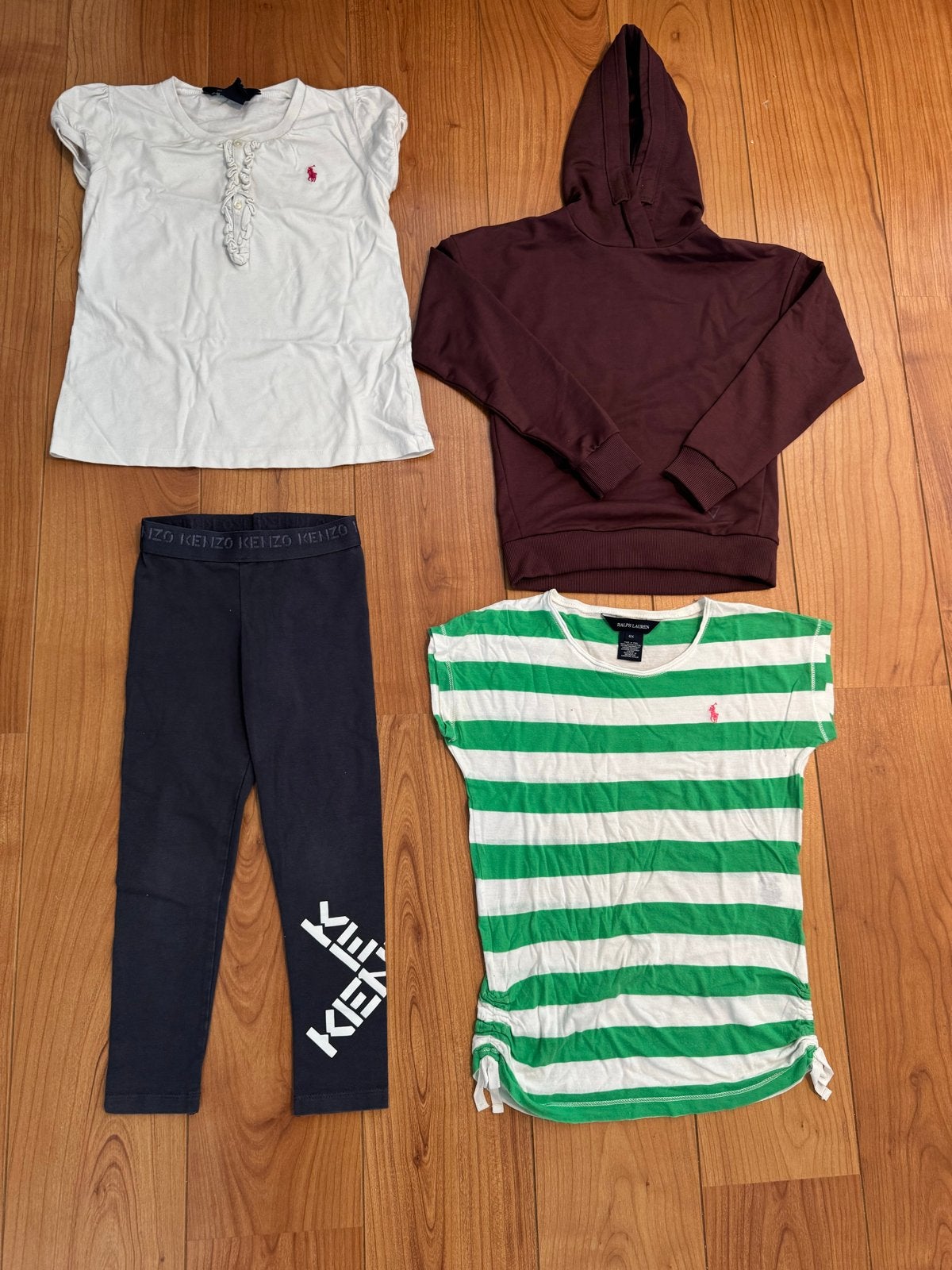 Kledingpakket Meisjes Maat 116 (Kenzo, Ralph Lauren, Osaga), Ophalen of Verzenden, Zo goed als nieuw, Meisje, Setje