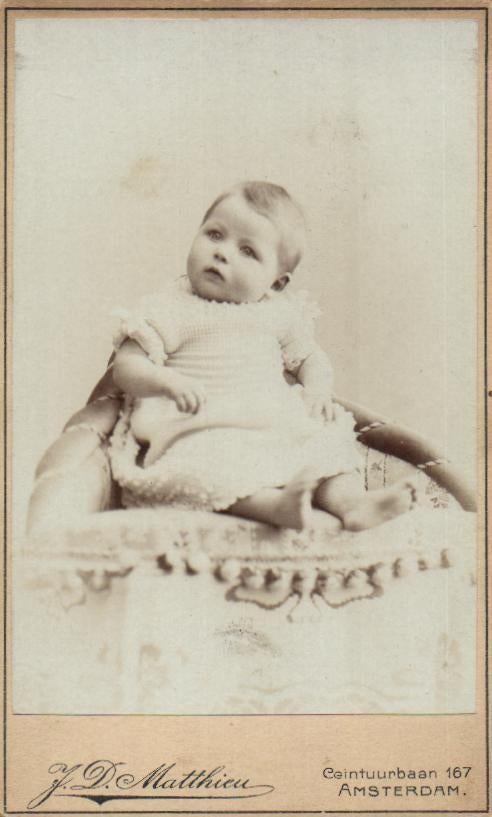 CDV - J. D. Matthieu - Ceintuurbaan 167 -Amsterdam, Gebruikt, Verzenden, Foto, Voor 1940
