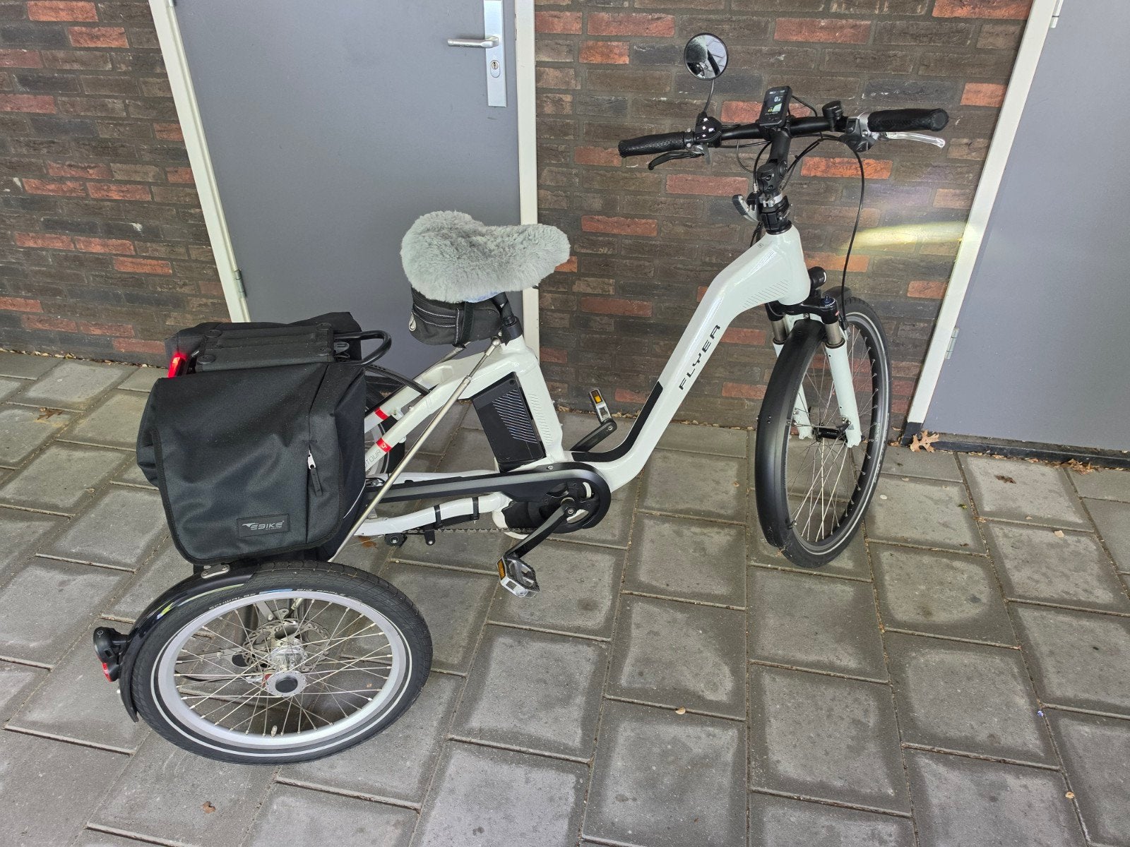 Flyer Trebike Gotour 4 DN8NG elektrische fiets met 3 wielen, Gebruikt, Minder dan 47 cm, 50 km per accu of meer, Ophalen
