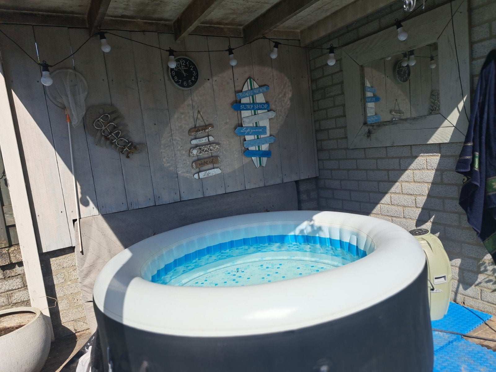 Bestway Lay-Z-Spa Miami Opblaasbare Verwarmbare Jacuzzi, Ophalen, Gebruikt, Filter, Opblaasbaar