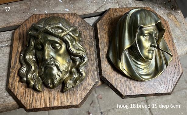 religieuze wandborden Jezus en Maria, Antiek en Kunst, Ophalen of Verzenden