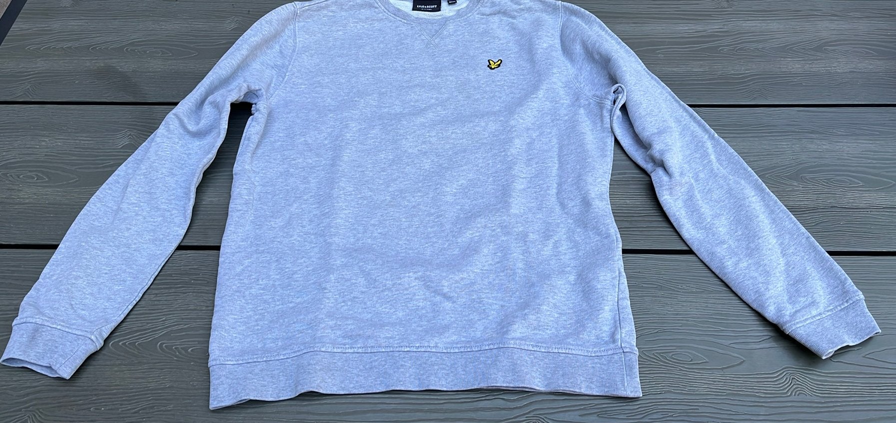 Lyle & Scott sweater grijs - maat 170 (14-15 years), Ophalen, Gebruikt, Jongen, Trui of Vest