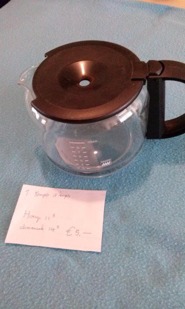 Koffiepotten; Krups Philips Melitta, Ophalen of Verzenden, Gebruikt, Glas, Pot, Bus of Blik