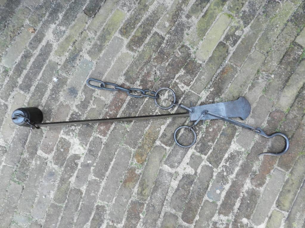 antieke unster of hand hangweegschaal, Ophalen of Verzenden