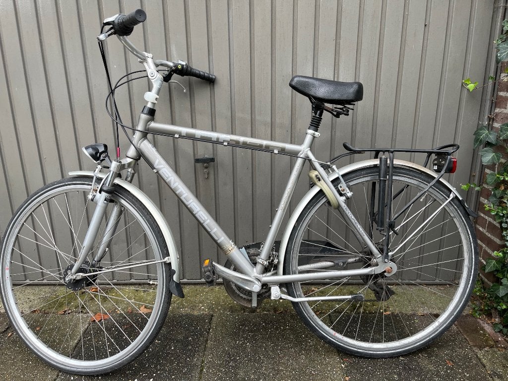 herenfiets, Gebruikt, Versnellingen, 57 tot 61 cm, Trommelrem