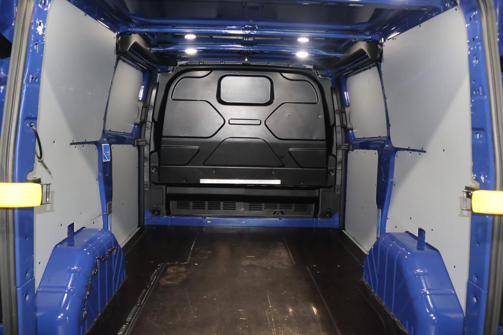 Ford Transit Custom 2.0 TDci 130pk L1 H1 Automaat 2x Schuifd, Auto's, Bestelauto's, Stof, Euro 6, 4 cilinders, Blauw
