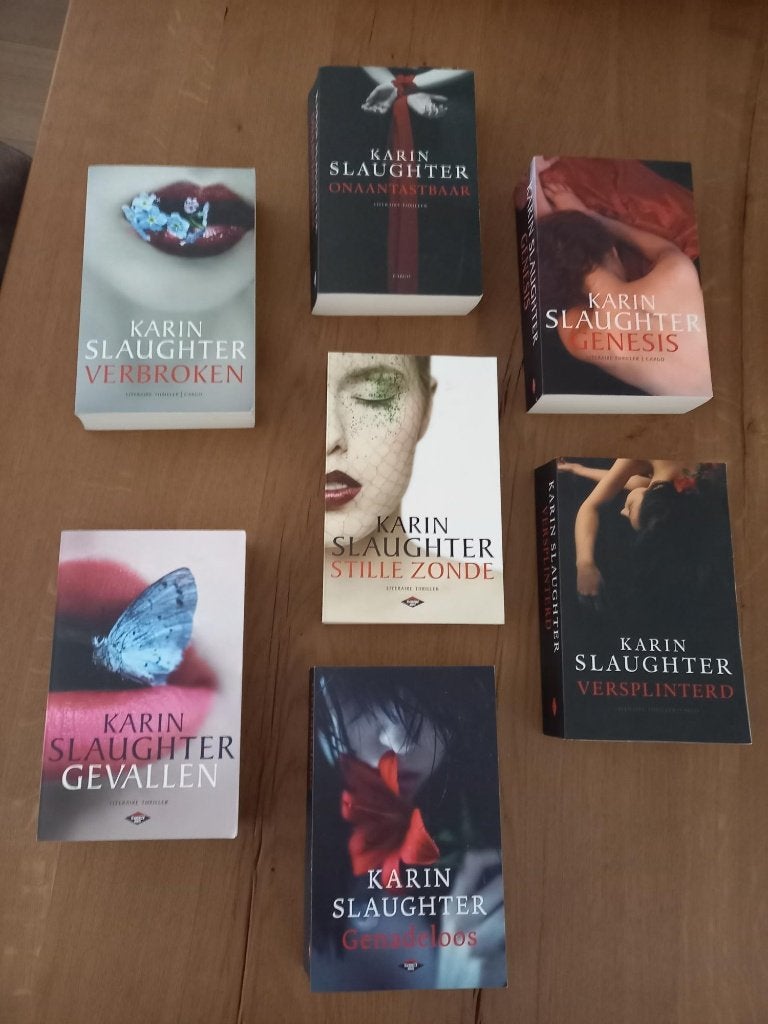 Set Karin Slaughter – 7 thrillers – nette staat – €25, Ophalen of Verzenden, Zo goed als nieuw, Karin Slaughter, Nederland