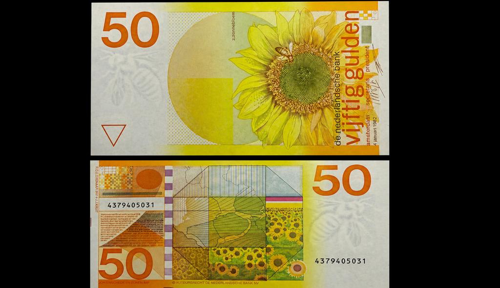 Bankbiljet 50 Gulden Zonnebloem UNC, Postzegels en Munten, Bankbiljetten | Nederland, Ophalen of Verzenden, 50 gulden