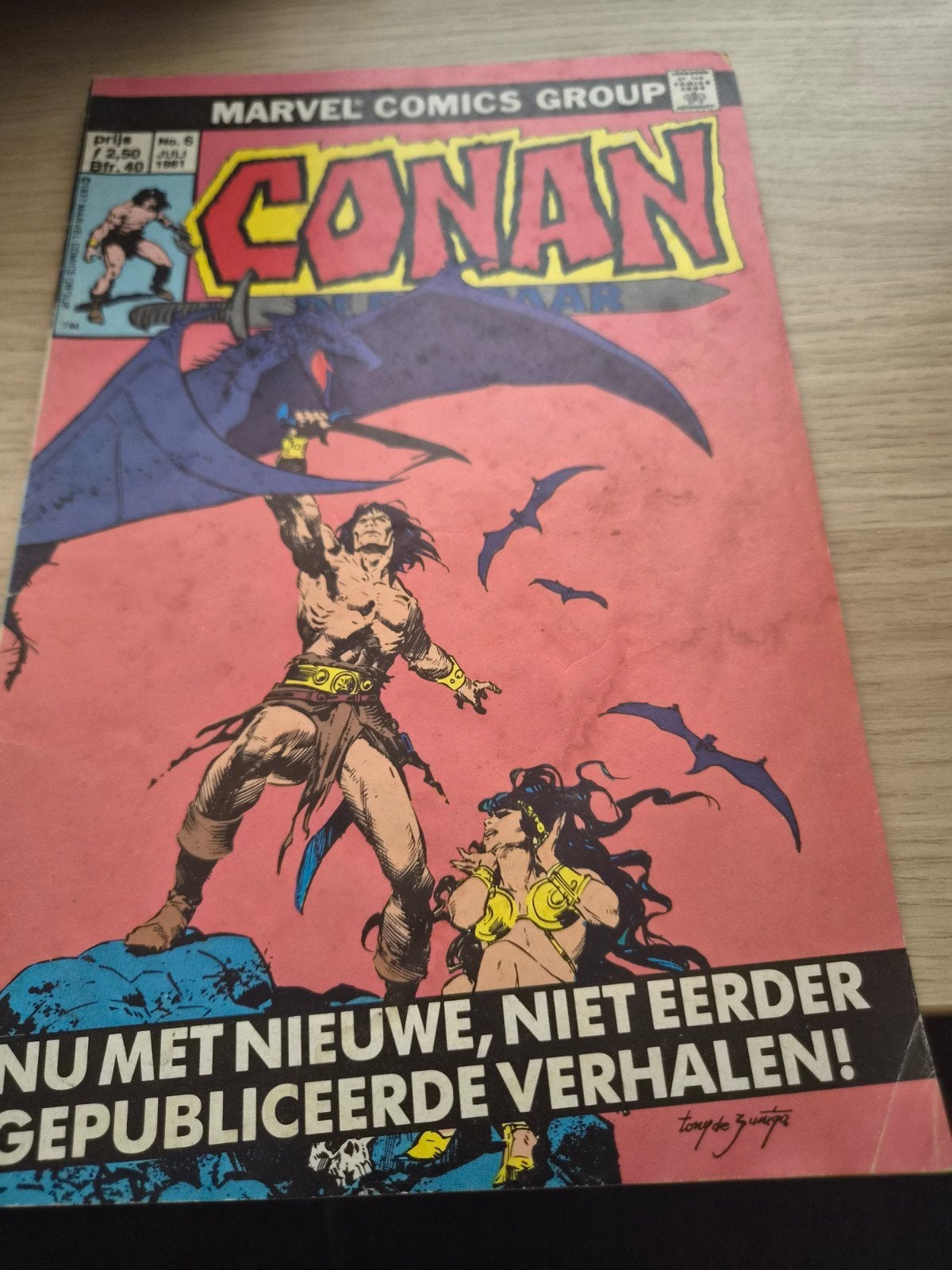 Conan de Barbaar Marvel Comics Group - Nr. 6 (Juli 1981), Ophalen of Verzenden