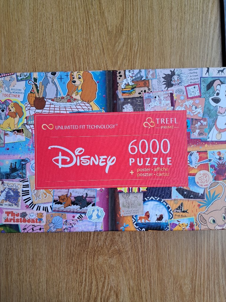 Disney puzzel 6000 stukjes, Ophalen of Verzenden, Meer dan 1500 stukjes, Zo goed als nieuw, Legpuzzel