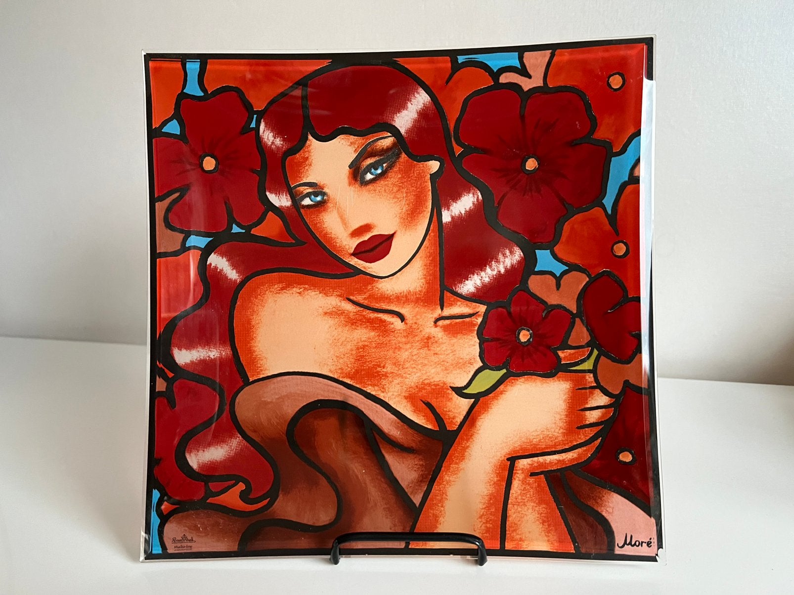 Collectors Item Ekaterina Moré Rosenthal Glas Schaal Pop Art, Antiek en Kunst, Ophalen of Verzenden, Bord, Glas