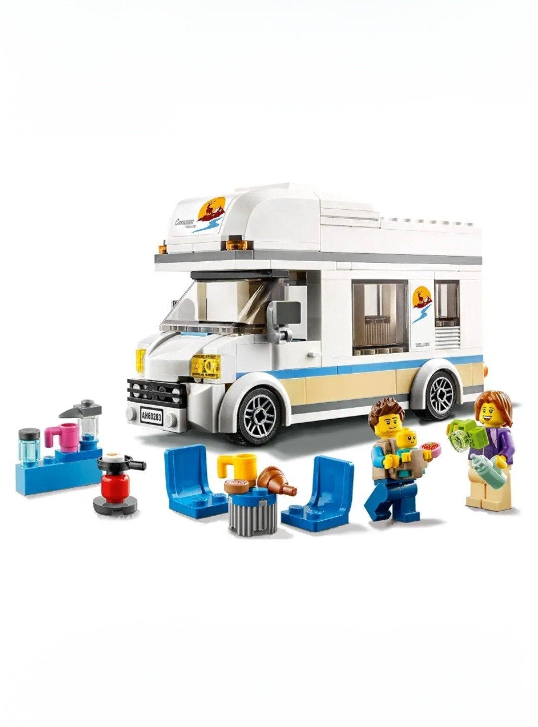 LEGO City 60283 Vakantie Camper - Zonder doos, Ophalen of Verzenden, Zo goed als nieuw, Overige merken