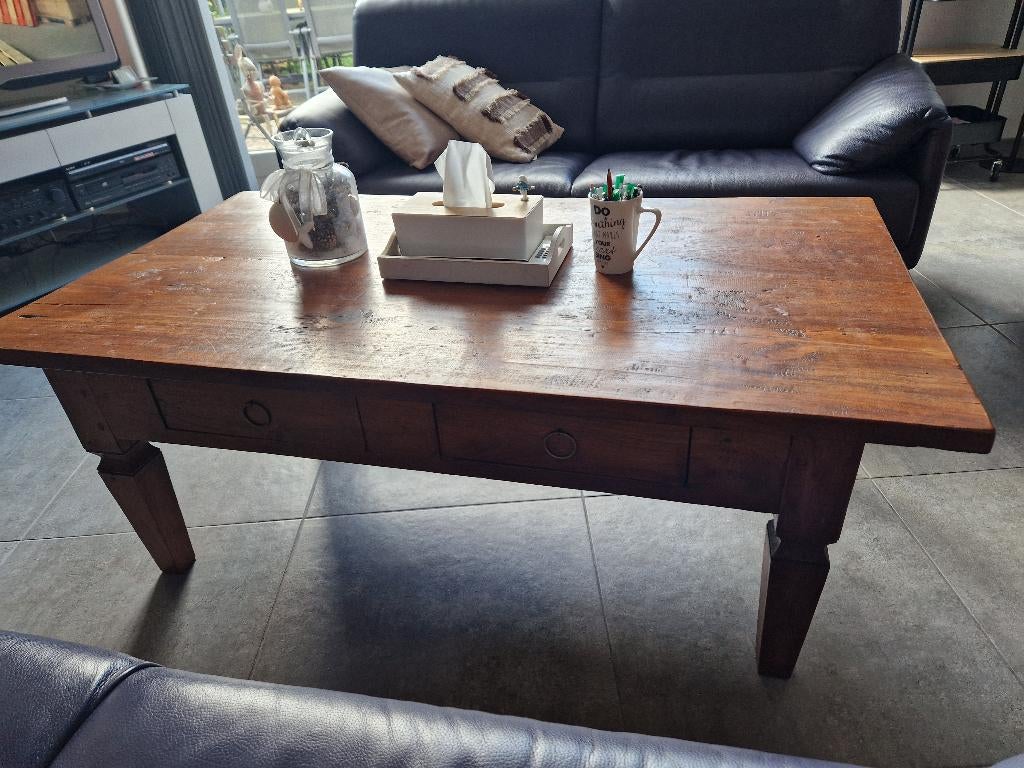 Salontafel, Ophalen, Gebruikt, 100 tot 150 cm, 50 tot 75 cm