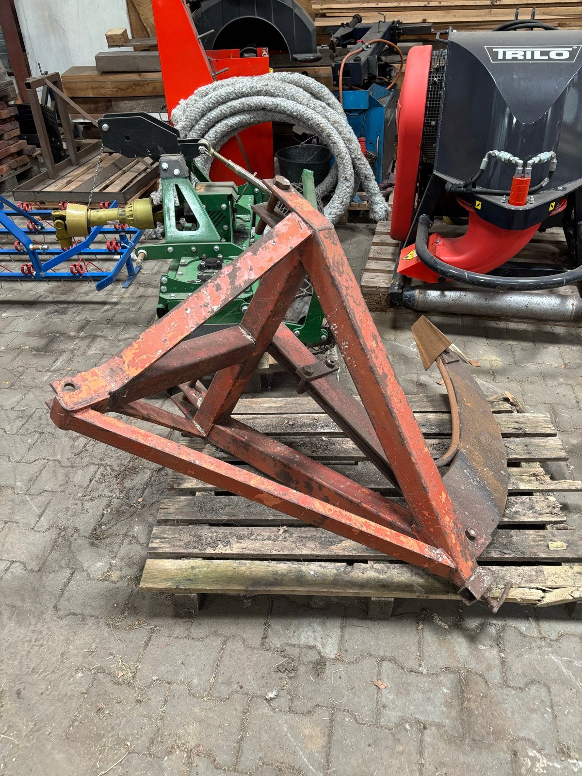 Woelpoot voor grondbewerking, Ophalen