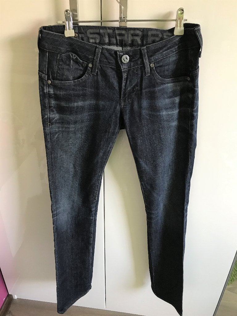 Gstar spijkerbroek maat 26, Ophalen of Verzenden, Gedragen, Blauw, W27 (confectie 34) of kleiner
