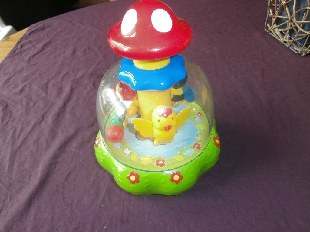 Draaimolen draaitol tol spinner merk Belbebe Clementoni, Ophalen of Verzenden, Gebruikt, Mobiel