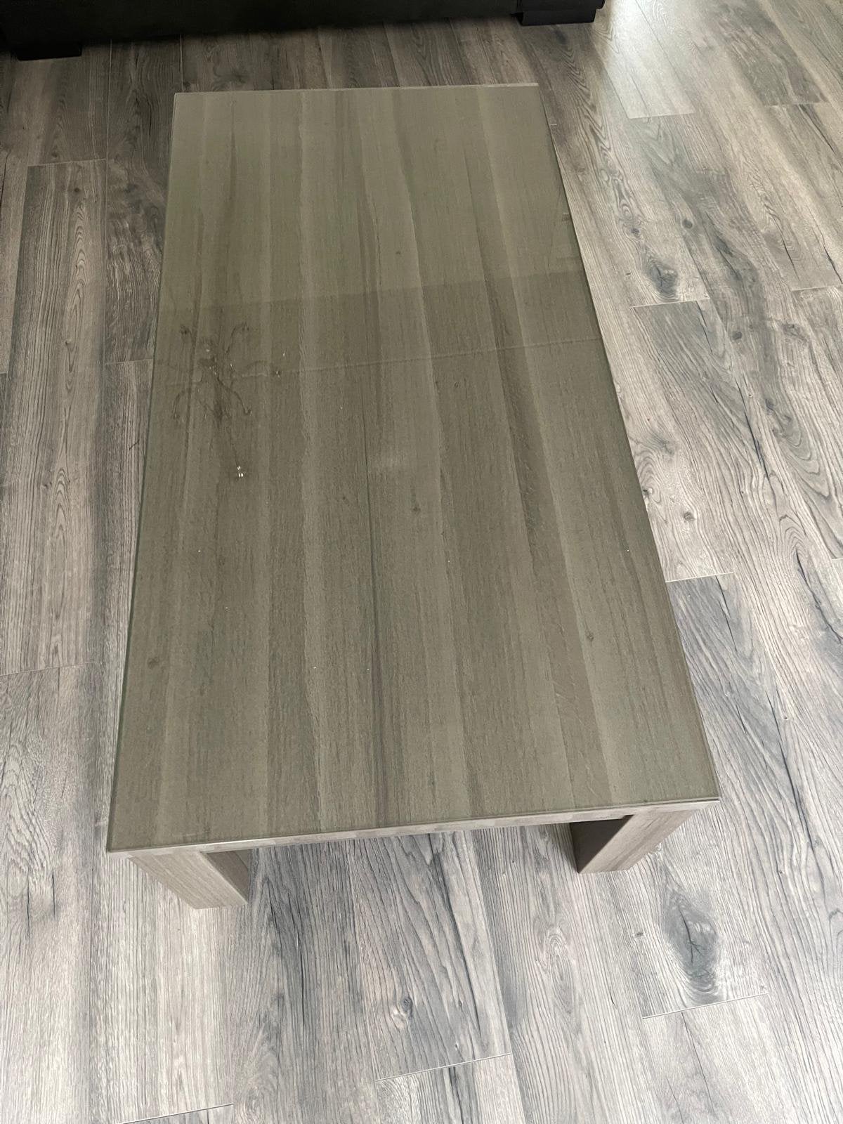 Complete set salontafel/tv meubel/ vitrine kast, Ophalen, 50 tot 100 cm, Rechthoekig, Glas